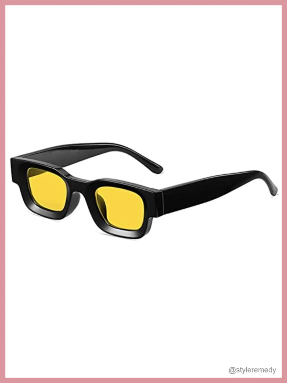 Thick Square Frame Polarized Sunglasses UV400 Protection Unisex